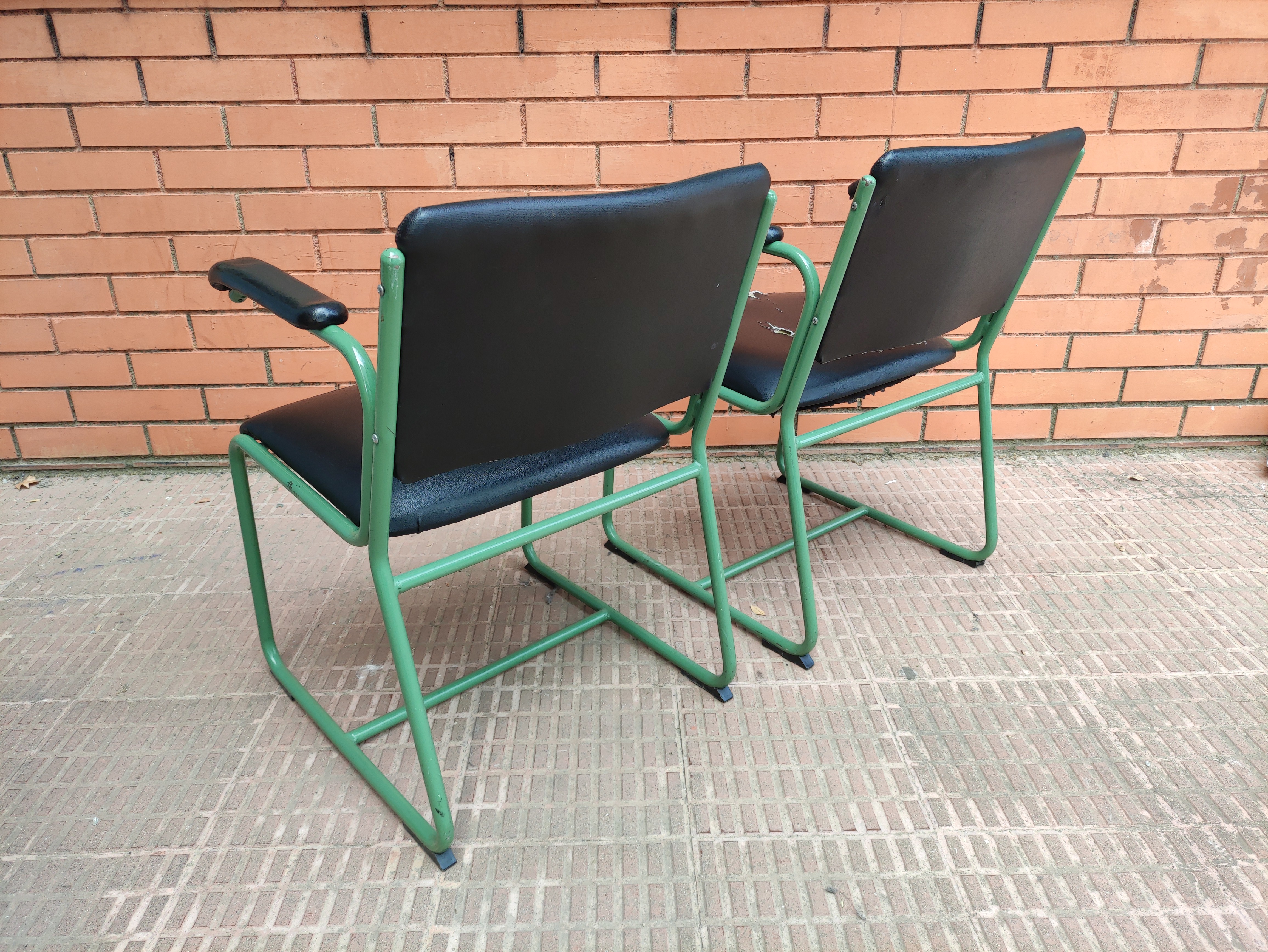 silla profesor escuela metal skay restaurar 2u